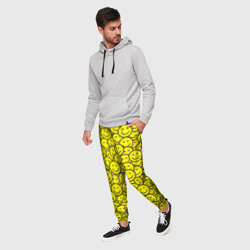 Мужские брюки 3D Счастливые смайлики - фото 2