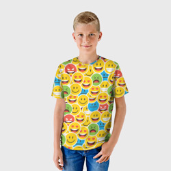 Детская футболка 3D Интернет эмоции - фото 2