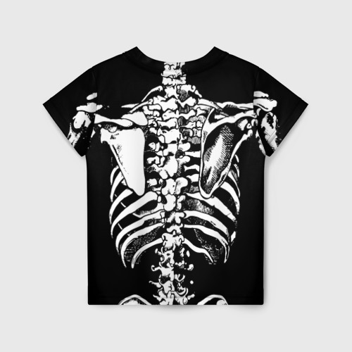 Детская футболка 3D Skeleton ribs, цвет 3D печать - фото 2