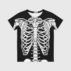 Детская футболка 3D Skeleton ribs