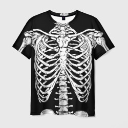 Мужская футболка 3D Skeleton ribs