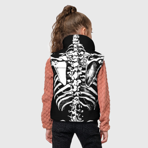 Детский жилет утепленный 3D Skeleton ribs, цвет черный - фото 4