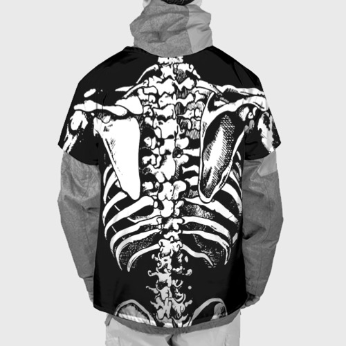 Накидка на куртку 3D Skeleton ribs, цвет 3D печать - фото 2