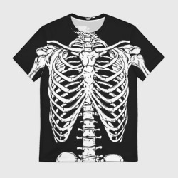Мужская футболка 3D Skeleton ribs