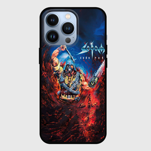 Чехол для iPhone 13 Pro Sodom Cod red, цвет черный