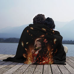 Плед 3D Незуко и пламя - Клинок - фото 2