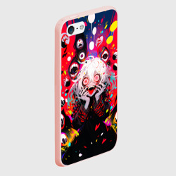 Чехол для iPhone 5/5S матовый Сумасшедшая аниме девочка от нейросети - фото 2