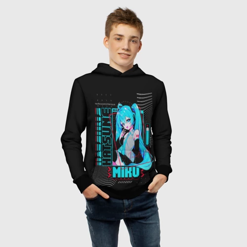 Детская толстовка 3D Девочка Хацуне Мику - фото 6