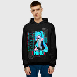 Мужская толстовка 3D Девочка Хацуне Мику - фото 2