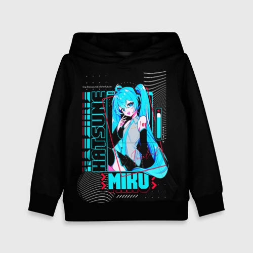 Детская толстовка 3D Девочка Хацуне Мику