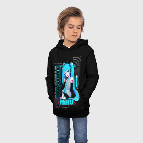 Детская толстовка 3D Девочка Хацуне Мику - фото 3