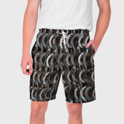 Мужские шорты 3D Кольчуга с большими кольцами