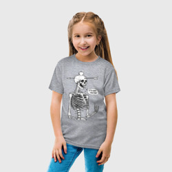 Детская футболка хлопок Skeleton - i am fine - фото 2