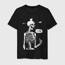 Мужская футболка хлопок Skeleton - i am fine