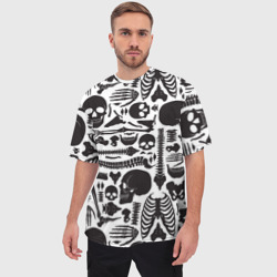 Мужская футболка oversize 3D Human osteology - фото 2