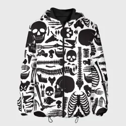 Мужская куртка 3D Human osteology