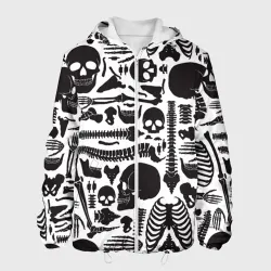 Мужская куртка 3D Human osteology