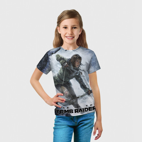 Детская футболка 3D Lara is hunting, цвет 3D печать - фото 5