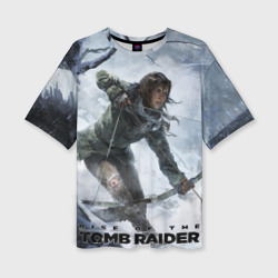 Женская футболка oversize 3D Lara is hunting