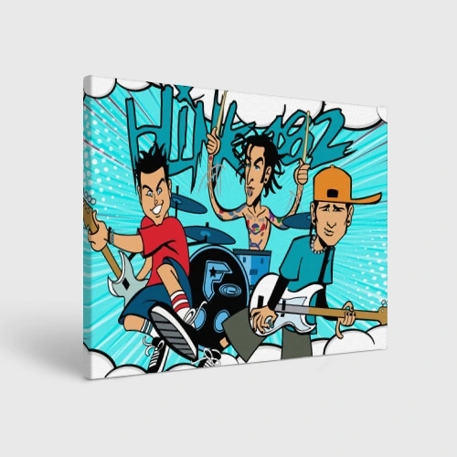 Холст прямоугольный Blink 182 all