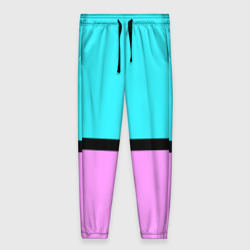 Женские брюки 3D Двуцветный бирюзово-сиреневый