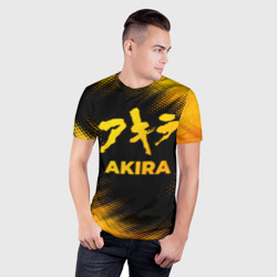 Мужская футболка 3D Slim Akira - gold gradient - фото 2