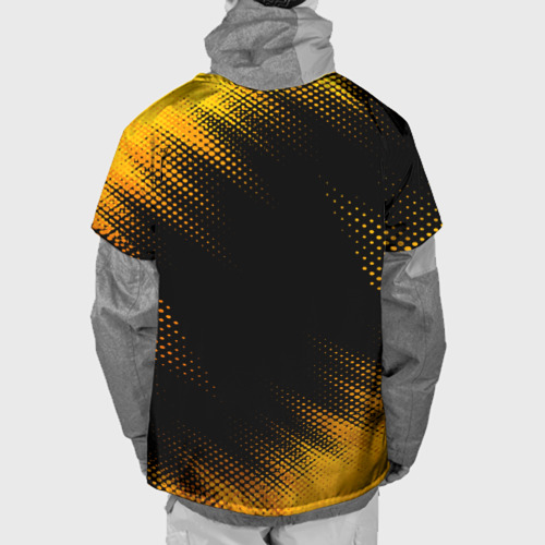 Накидка на куртку 3D Akira - gold gradient, цвет 3D печать - фото 2