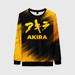 Женский свитшот 3D Akira - gold gradient