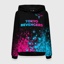 Женская толстовка 3D Tokyo Revengers - neon gradient: символ сверху