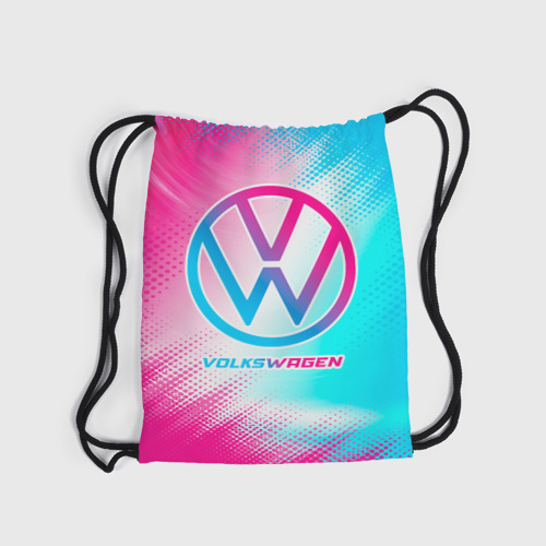 Рюкзак-мешок 3D Volkswagen neon gradient style - фото 6