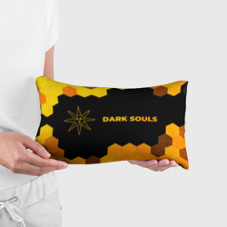 Подушка 3D антистресс Dark Souls - gold gradient: надпись и символ - фото 2