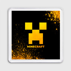Магнит 55*55 Minecraft - gold gradient