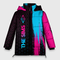 Женская зимняя куртка Oversize The Sims - neon gradient: по-вертикали