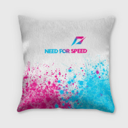 Подушка 3D Need for Speed neon gradient style: символ сверху