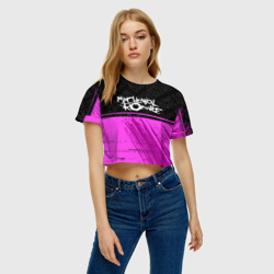 Женская футболка Crop-top 3D My Chemical Romance rock Legends: символ сверху - фото 2