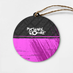 Деревянная игрушка круг My Chemical Romance rock Legends: символ сверху