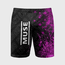 Muse rock Legends: по-вертикали – Мужские шорты спортивные с принтом купить