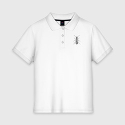 Женское поло хлопок Муравей гравюра