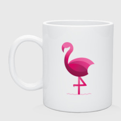 Кружка керамическая Фламинго минималистичный