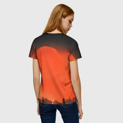 Женская футболка 3D Космический десантник ретро, цвет 3D печать - фото 4