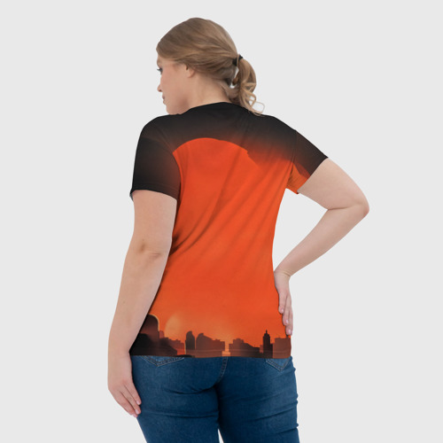 Женская футболка 3D Космический десантник ретро, цвет 3D печать - фото 7