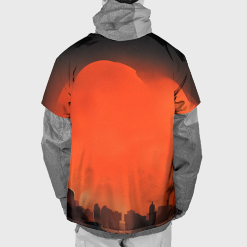 Накидка на куртку 3D Космический десантник ретро, цвет 3D печать - фото 2