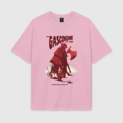 Женская футболка Oversize хлопок texturе Отец Гаскойн