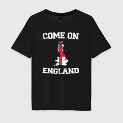 Мужская футболка хлопок Oversize Come on England