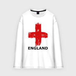 Мужской лонгслив oversize хлопок England flag