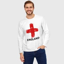 Мужской лонгслив oversize хлопок England flag - фото 2