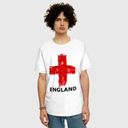 Мужская футболка хлопок Oversize England flag - фото 2