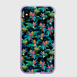 Чехол для iPhone XS Max матовый Попугаи Макса Пэйна из гта