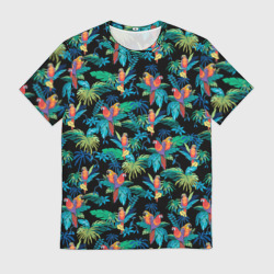 Мужская футболка 3D Попугаи Макса Пэйна из гта