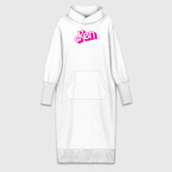 Платье удлиненное хлопок Логотип розовый Кен